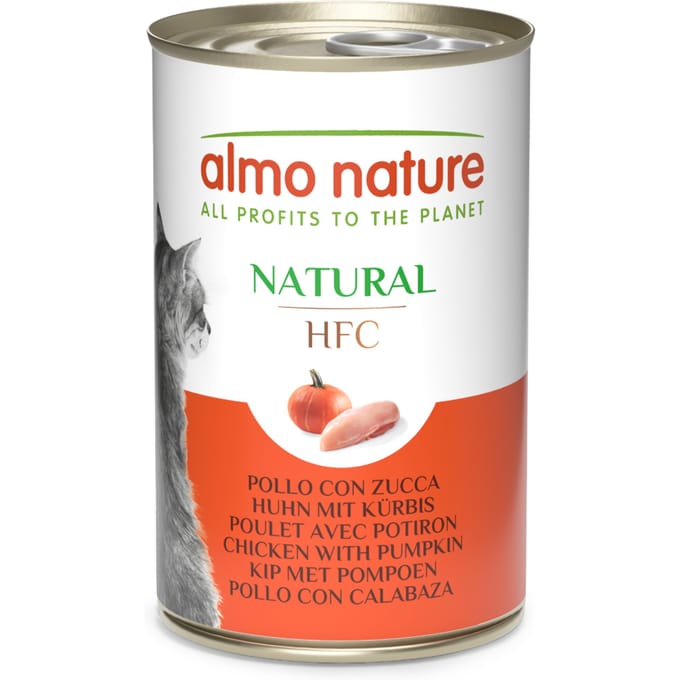 12x140g Kip & Pompoen Almo Nature Classic Kattenvoer