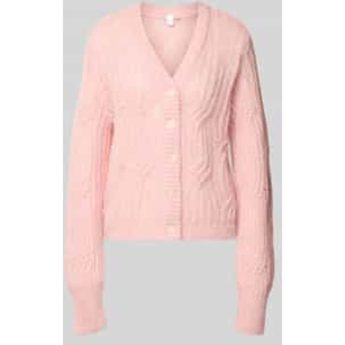 Cardigan met alpaca en V-hals, model 'ZUMA'