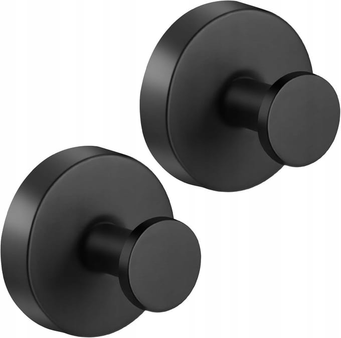 Merkloze Zelfklevende Haken - 2 stuks, zilver mat