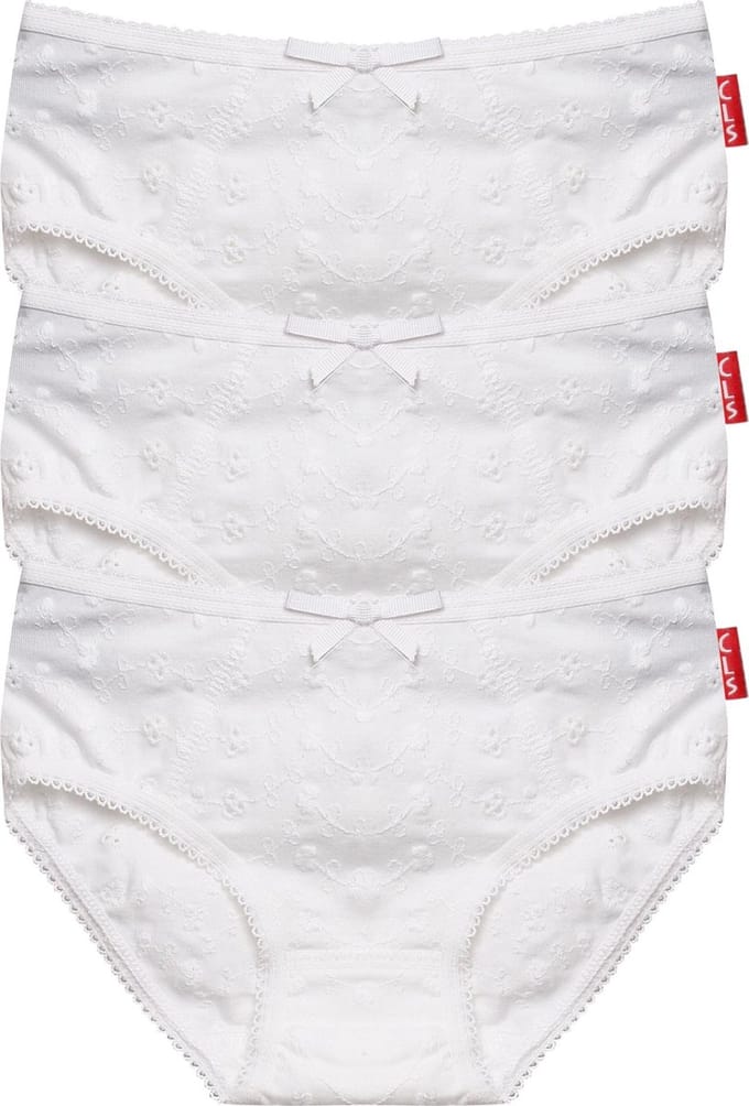 Claesen's® - Slip 3-pack Embroidery WitCL 930-White Embroidery-4