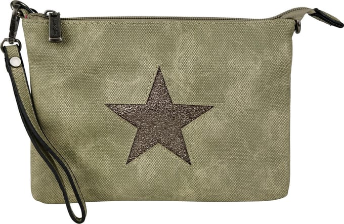 Crossbody clutch ster Mandoline groen