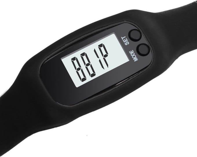 Digitale LCD Stappenteller - Run Stap - Calorie - Loopafstand - Teller - Stappenteller - Zwart -