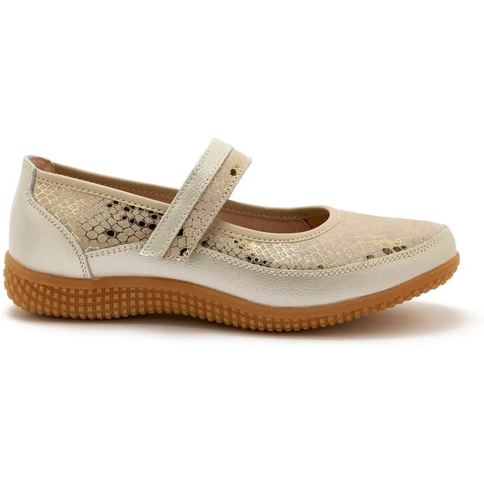 Leren ballerina's vrouw Pédiconfort