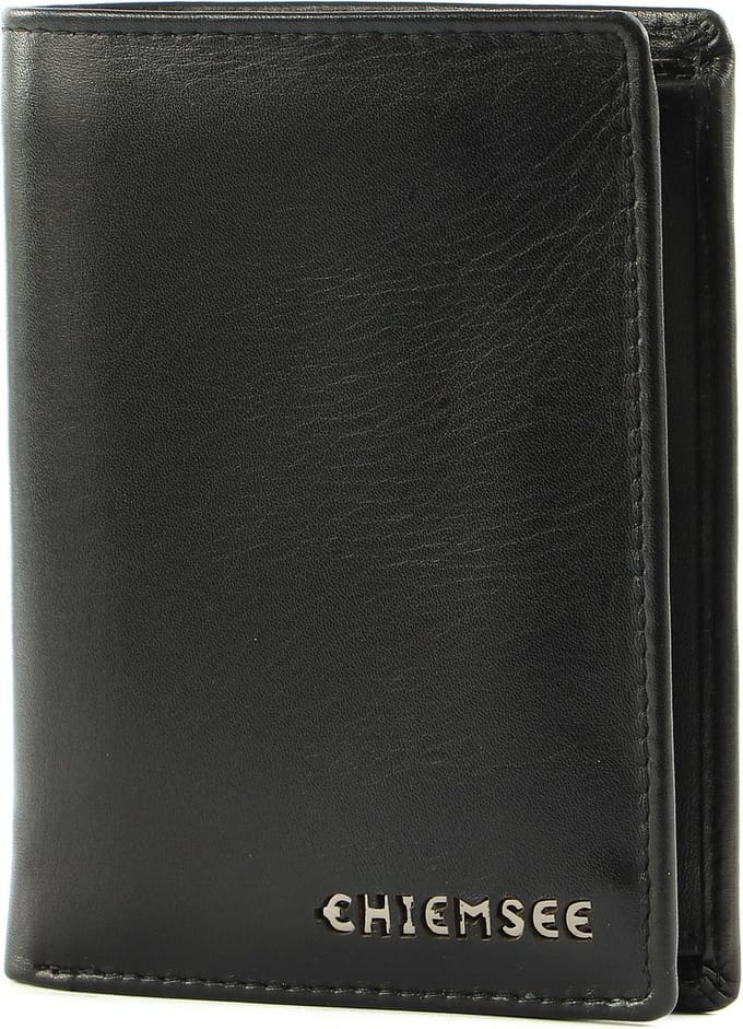 CHIEMSEE Leren Portemonnee Leather Wallet Black Zwart