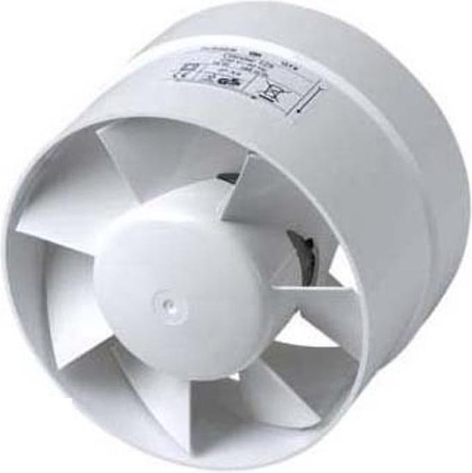 Sencys Buisventilator - Ø 100 mm - Inline Kanaalventilator voor Badkamer en Toilet