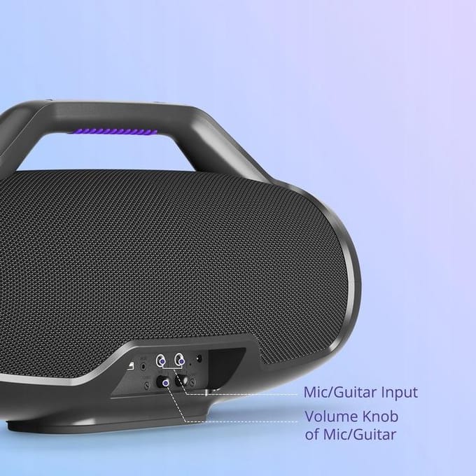 Tronsmart Bluetooth-luidspreker Bang Max Bluetooth-luidspreker, draadloze krachtige luidspreker met 130 W, gitaar-/microfooningang, synchronisatie met meer dan 100 luidsprekers, app-bediening