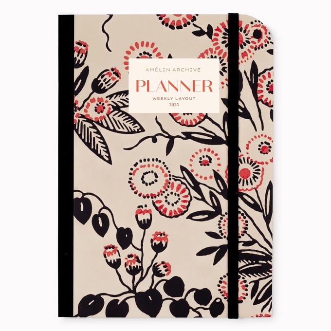 Weekplanner Agenda 2025 (Januari t/m December) - Gebonden Jaarplanner met Prairie Patroon