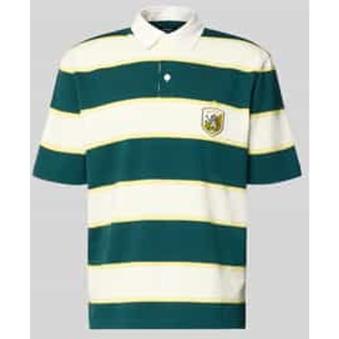 regular fit poloshirt met labelstitching