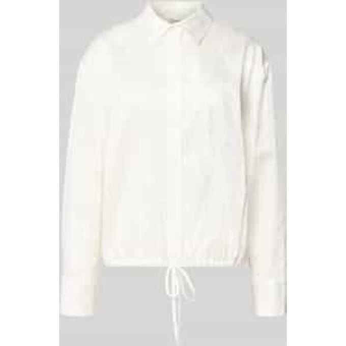 Relaxed fit overhemdblouse van puur katoen