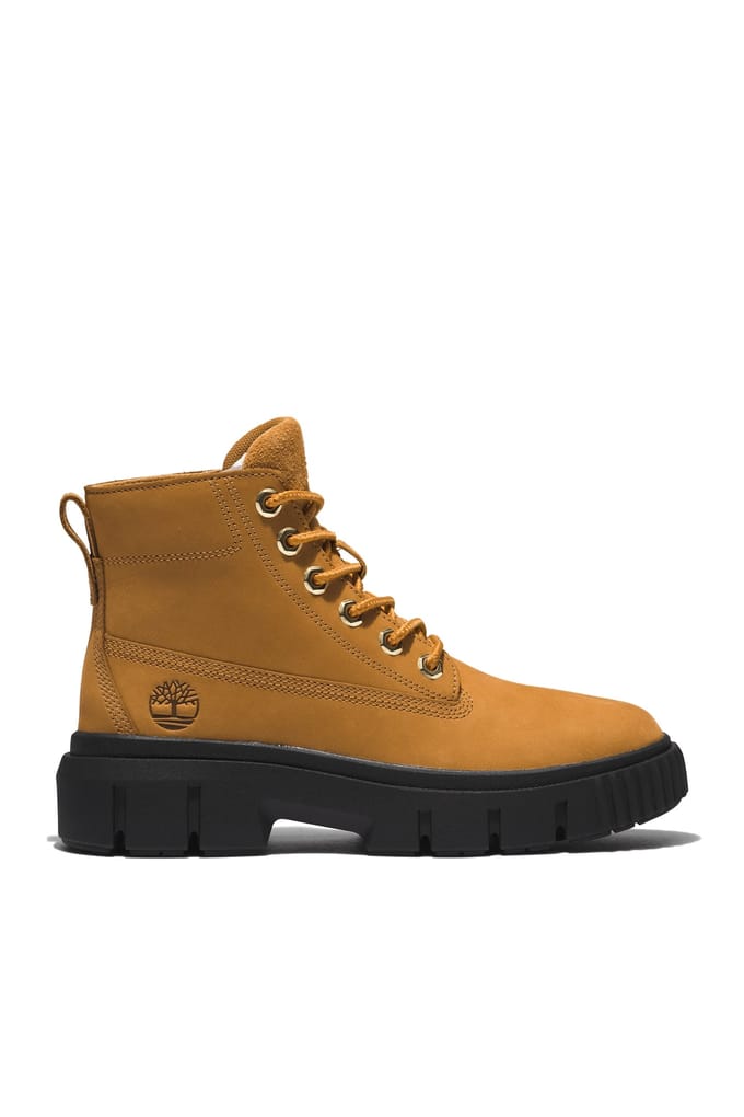 Timberland Greyfield Mid Lace Up Boot Wheat Maat: 37.5 | Laarzen Outlet | Dames | Grijs