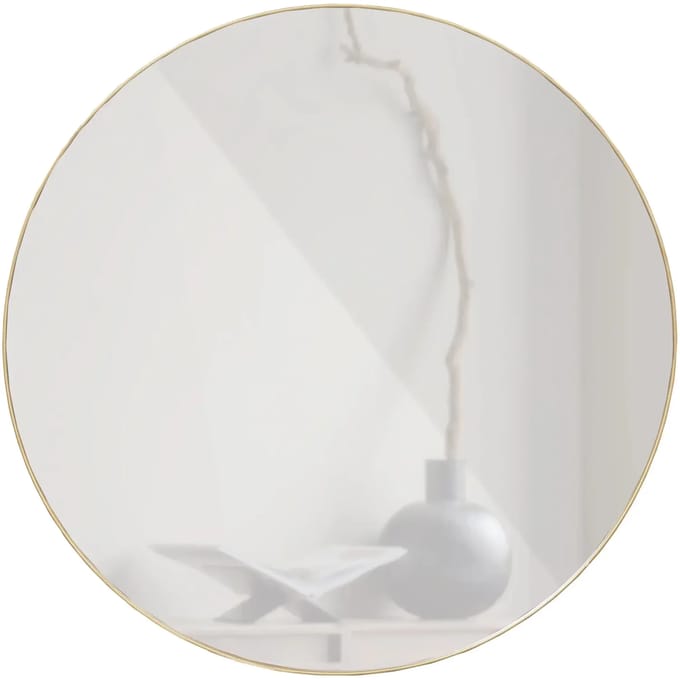 WOOOD Doutzen Spiegel - Metaal - Goud - 80x80x5