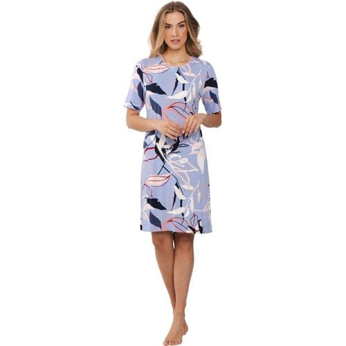Dames Nachthemd Pastunette Premium - Artistic Floral - Ecovero Viscose - Maat 36