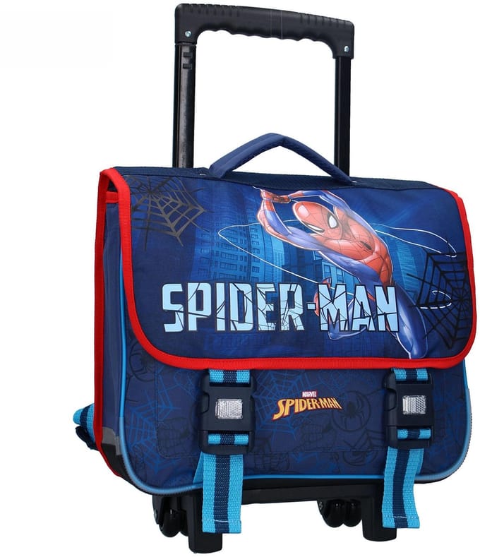 Vadobag Spider-Man Keep on Moving trolley/rugtas - blauw - 38 x 31 x 15 cm - voor kinderen - Spiderman