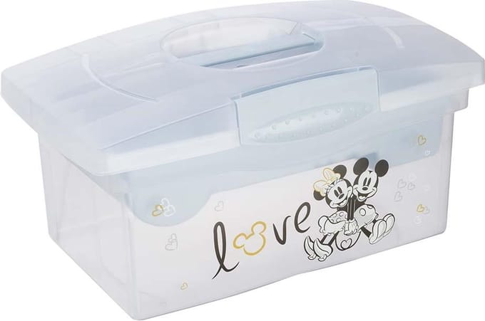 Keeeper Mickey Mouse Blauw Draagbare Opbergbox met Organizer 1220268424700