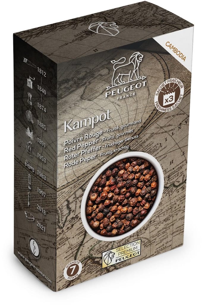 Peugeot Kampot Rode Peper Zakjes - 3x20 G
