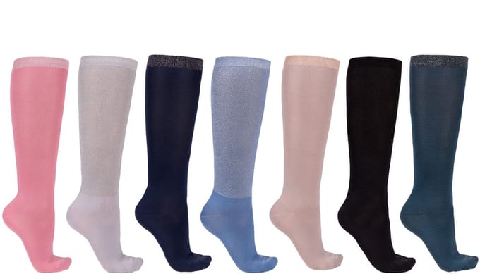 QHP - Kniekous Week collection (set van 7) - Mix Kleuren - 39-42