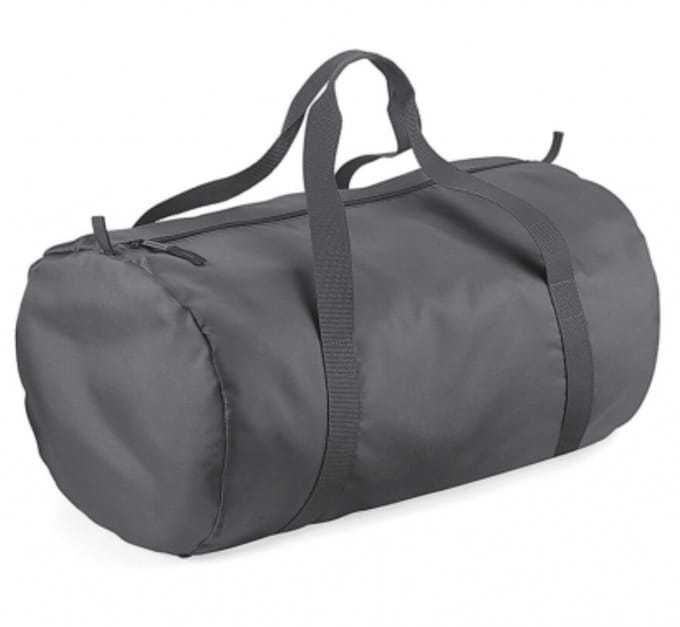 Bagbase Sporttas - grijs - 32 liter - weekendtas - 50 x 30 x 26 cm - polyester - 1 compartiment