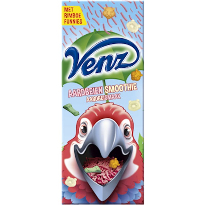 Rimboe Aardbeiensmoothie hagelslag