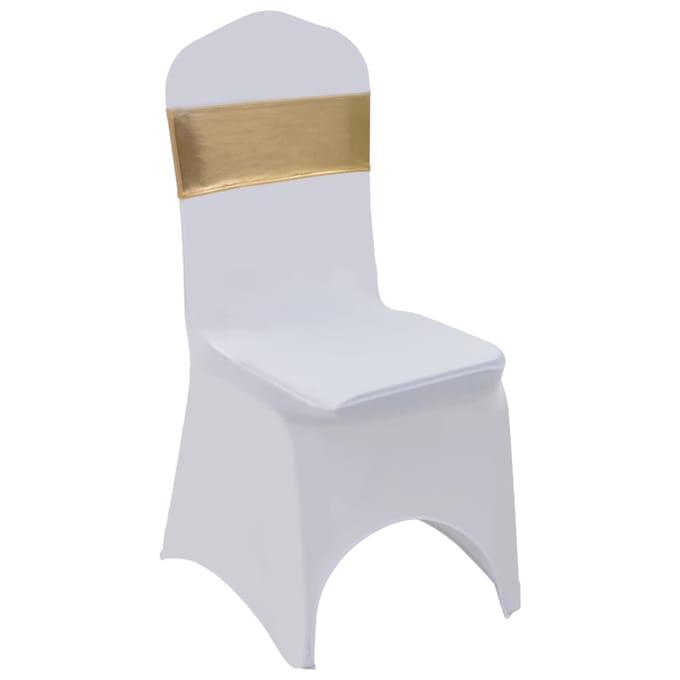 vidaXL - 25 - st - Stoellint - met - diamant - stretch - goud