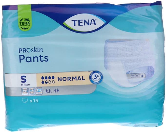 TENA Proskin Pants Normal - Small- 5 x 15 stuks voordeelverpakking