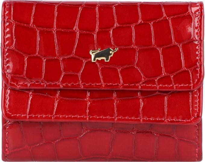 Braun Buffel Verona Portemonnee Dames - Ritsportemonnee - Leer - Rood