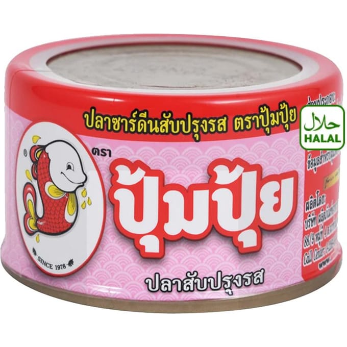 POMPUI Pâte de Poisson 80 g. x 1 / 3 / 6 pcs - Goût Thaï, Fabriqué en Thaïlande 80 g. x 3 pcs