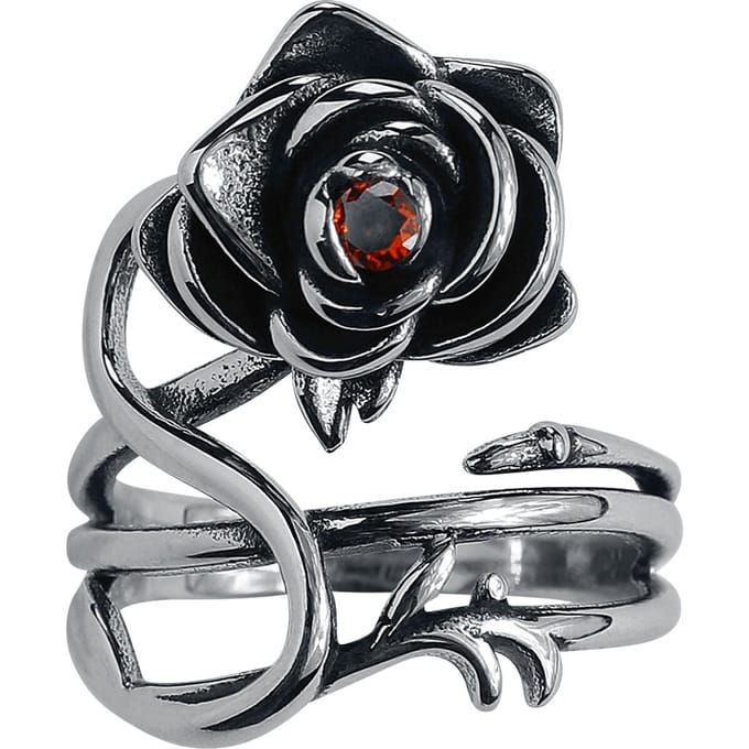 etNox Ring - Rose - voor Vrouwen - zilverkleurig