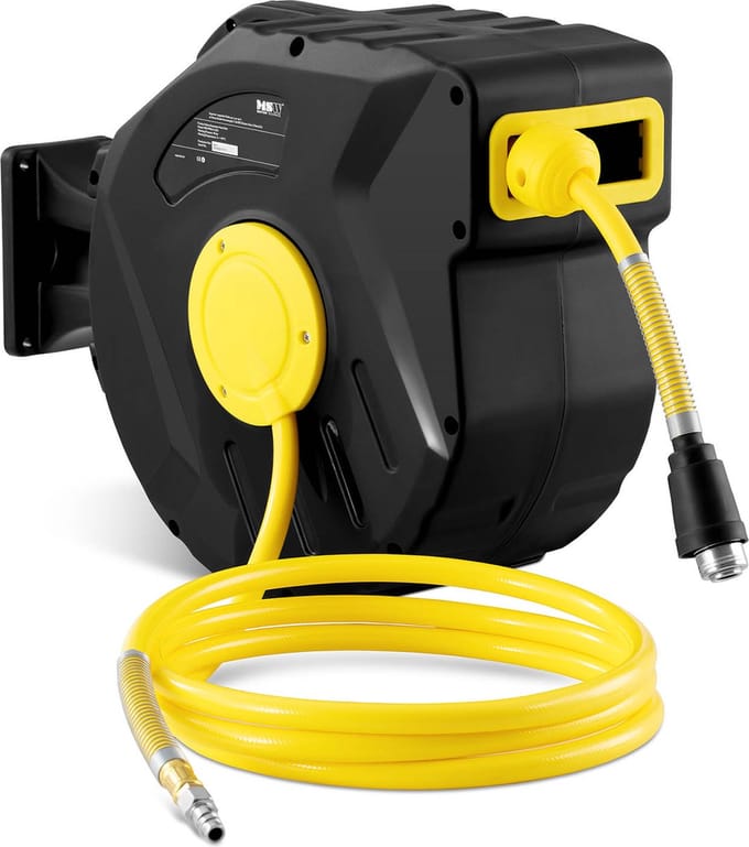 Persluchtslanghaspel - 20 + 3 m - 18 bar - MSW