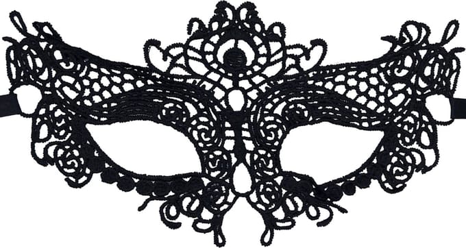 Miresa – Maskerade – Bal Masker Voor Ogen, Gezicht – Gala - Zwart – Kant - MM001