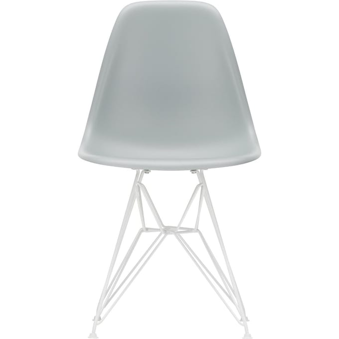 Vitra DSR Eames Plastic Side Chair - lichtgrijs RE - wit - lichtgrijs RE