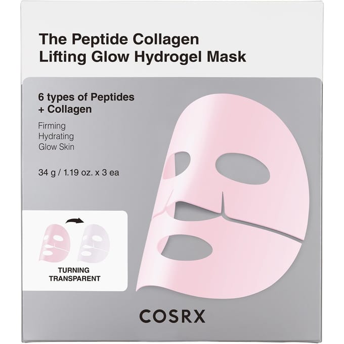 Cosrx - The Peptide - Collagen - Lifting Glow Hydrogel - Mask - 3 Stuks