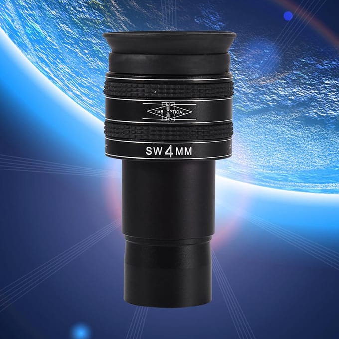 Oculaire Planétaire pour Objets du Ciel Profond Noir 4mm 1.25 58 Degrés Pour Télescope JS black