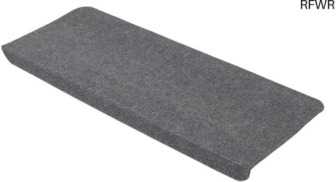 RFWR® Zelfklevende trapmatten set van 15 - 65x24,5 cm - Grijs - Antislip trappen