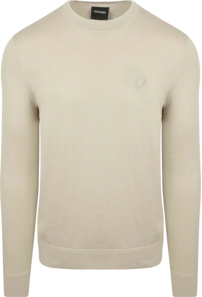 Lyle & Scott Tonal Pullover Greige - Maat XL - Heren - Pullovers