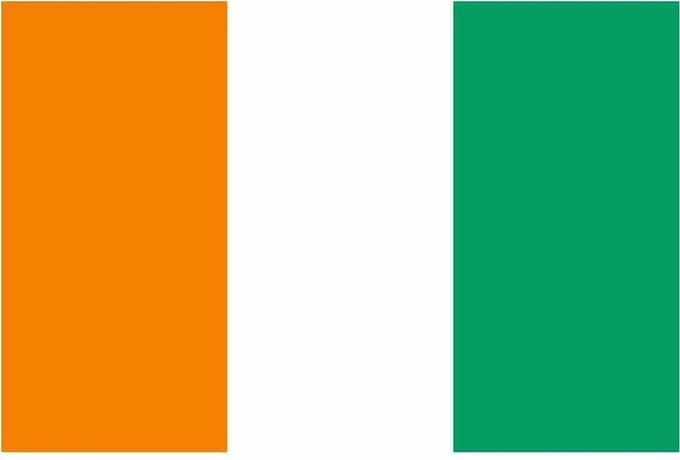 *** Grote Ivoorkust Vlag 90x150cm - Vlag Cote D'ivoire- van Heble® ***