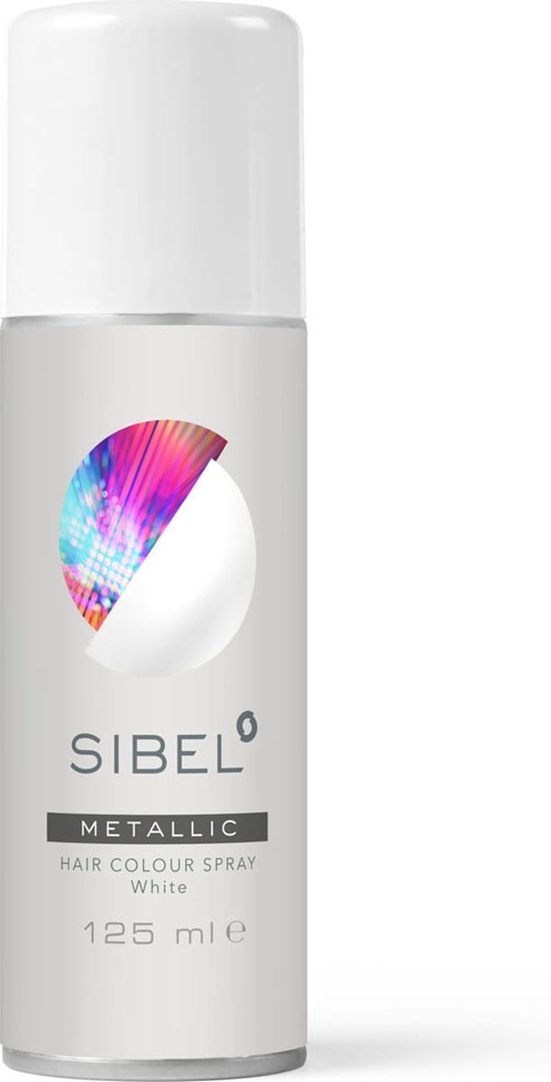 Sibel Metallic Hair Colour Spray -Wit