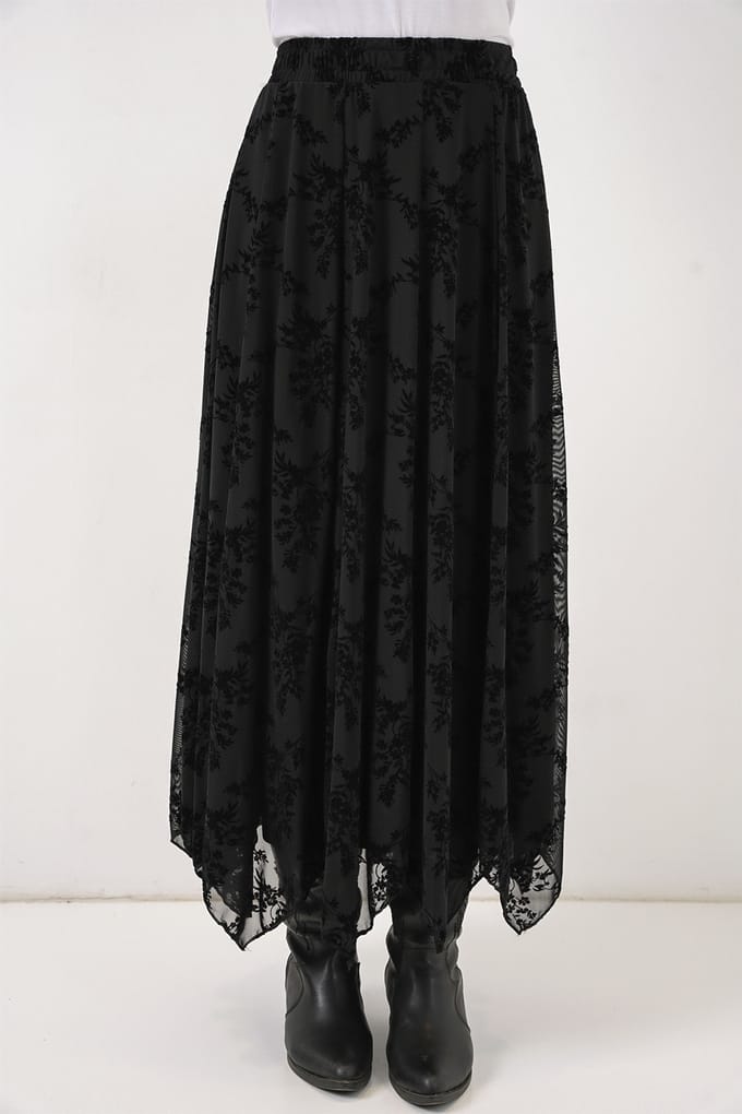 Hoge Taille Bloemen A-Lijn Maxi Rok