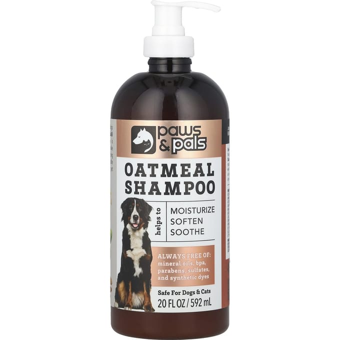 Paws & Pals, Shampoing à l'avoine, 20 fl oz (592 ml) black