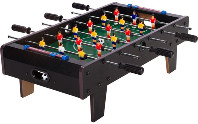 NORTH Oban Mini Voetbaltafel Zwart 70 x 37 x 25 cm