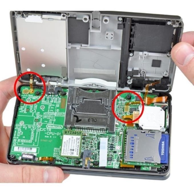 Épaule Gauche Bouton Droit Avec Flex Câble pour Nintendo 3DS Réparation L / R Commutateur