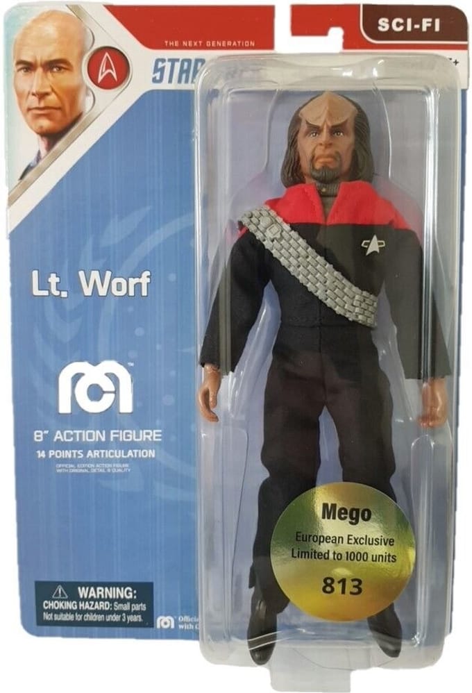 Star Trek TNG Action Figure Lt. Worf Limited Edition 20 cm