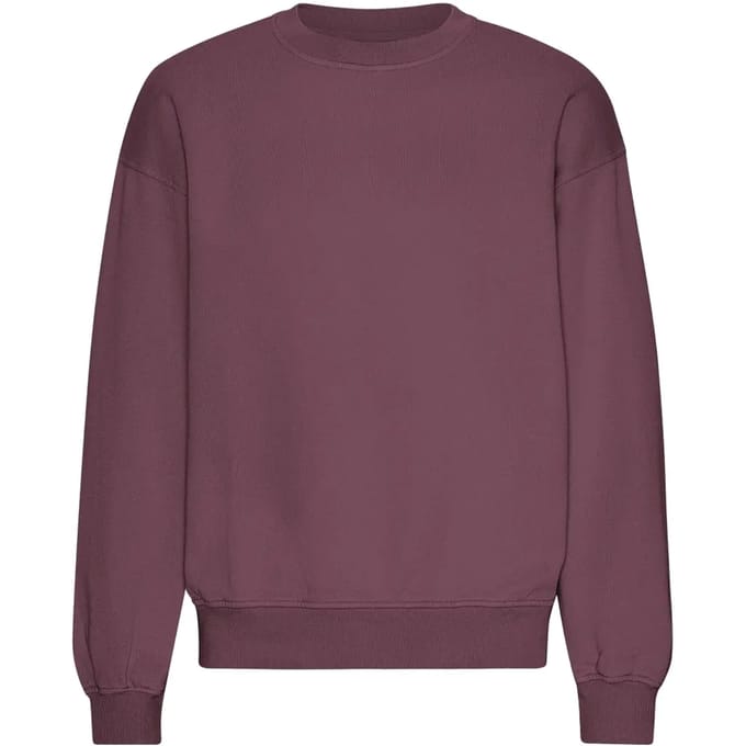 Oversized sweatshirt met ronde hals Colorful Standard Organic Dusty Plum