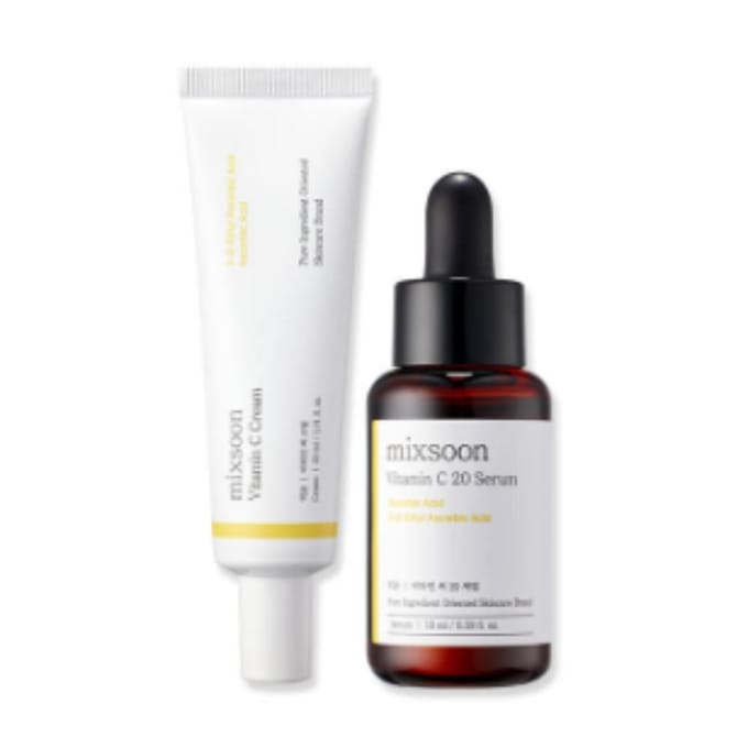 Set 2 Étapes Vitamine C Mixsoon (Sérum 10ml + Crème 30ml) black