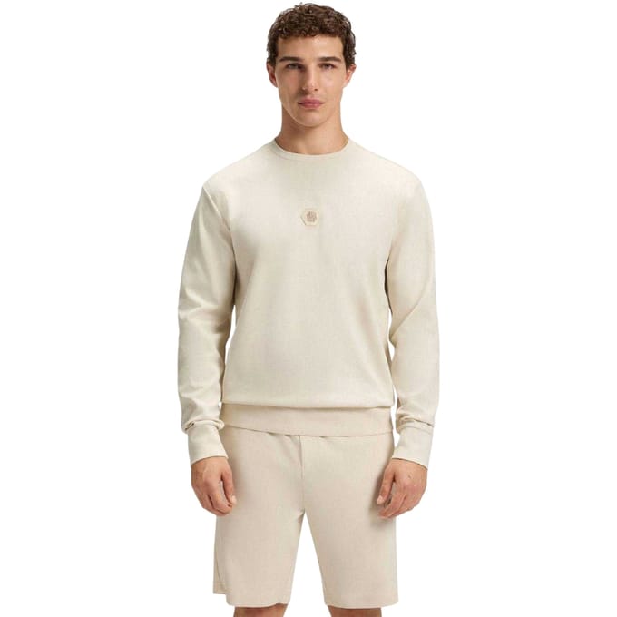 Boss Heren-sweatshirt CN Future van katoenmix (Wit)