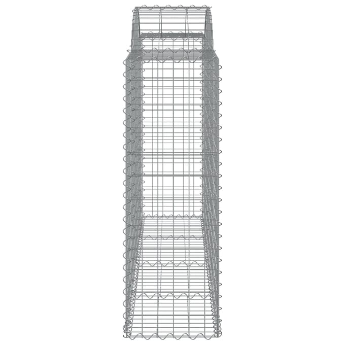 vidaXL - Schanskorven - 18 - st - gewelfd - 200x50x120/140 - cm - ijzer