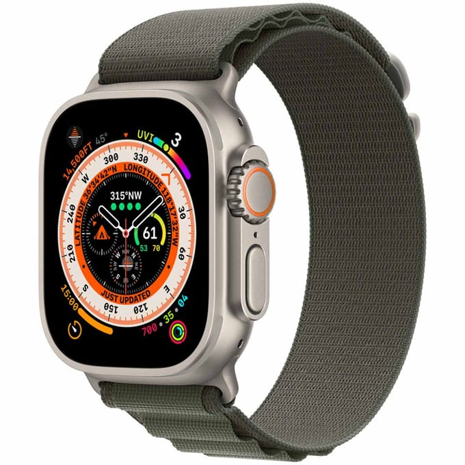 Alpine Loop Band voor de Apple Watch | 44/45/46/49 mm - Maat S - Green