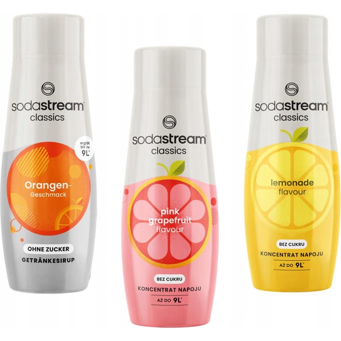 Sodastream - Concentraten Set - Sinaasappel - Grapefruit - Limonade