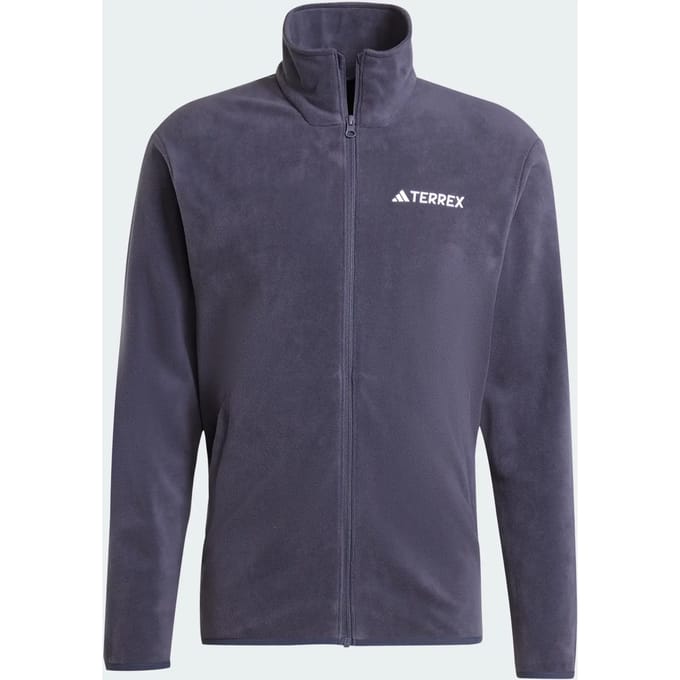 adidas TERREX Multi Essentials Fleece Jack met Lange Ritssluiting - Heren - Blauw