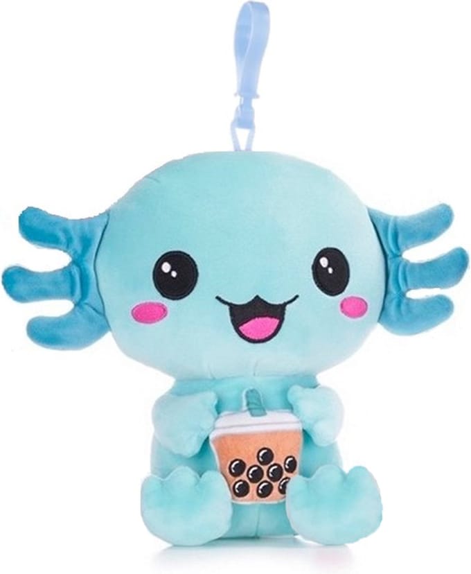 Kawaii Kuties Pluche Bagclip Axolotl