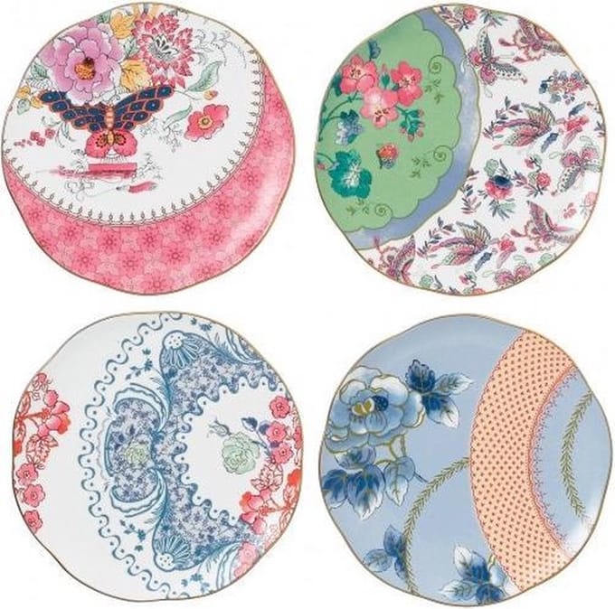 WEDGWOOD - Butterfly Bloom - Borden set/4
